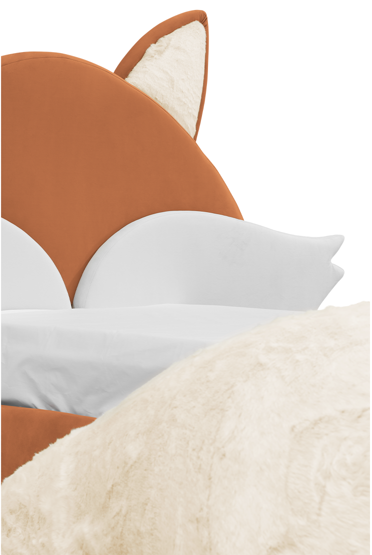 Fox Orange Kids Bed