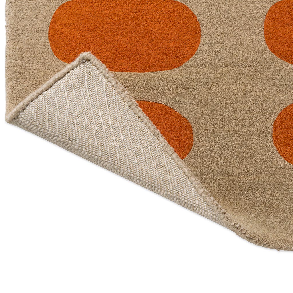 Optical Orange / Sand Rug