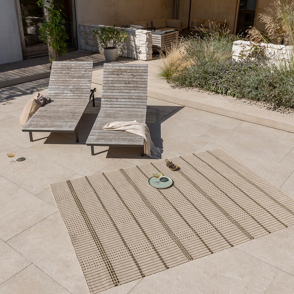 Zona Olive Stitch Fresco Rug