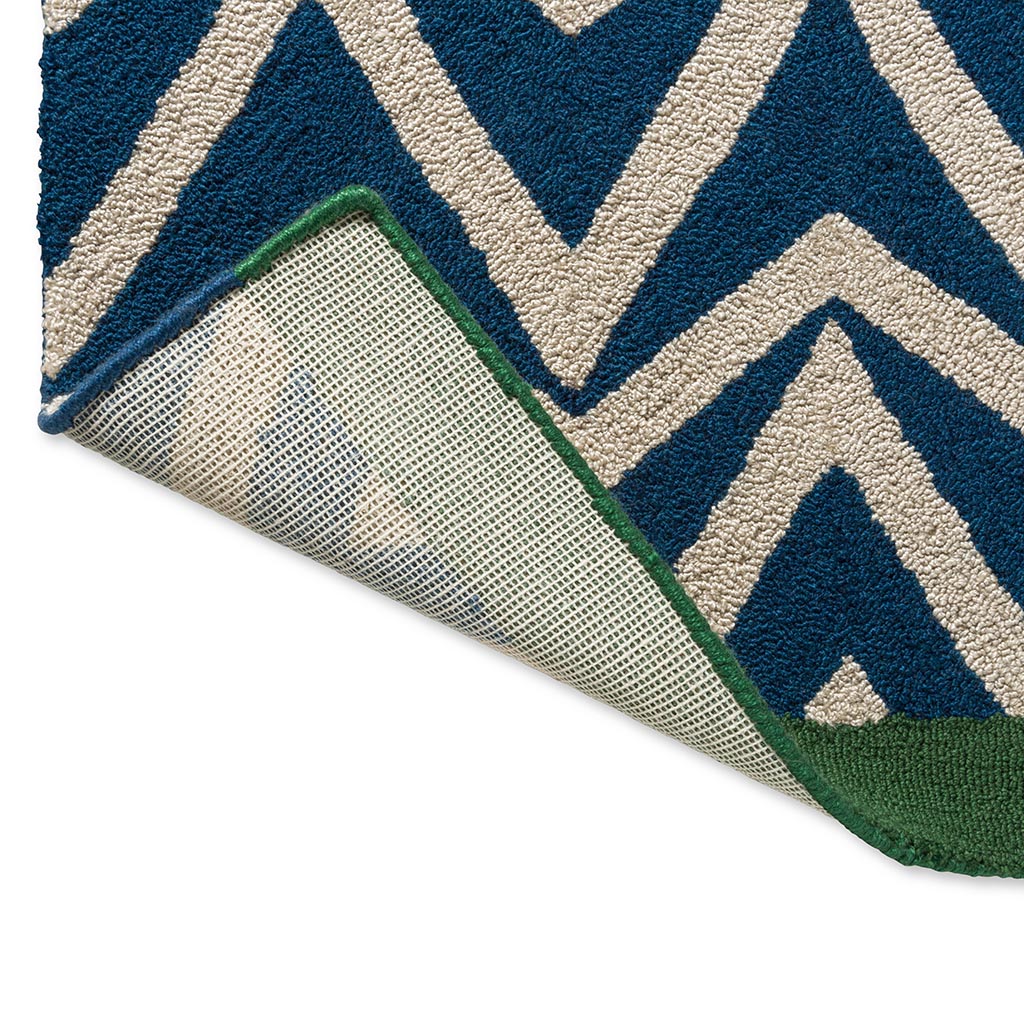 Flat Weave Blue Outdoor Rug | Size: 200 x 280 cm