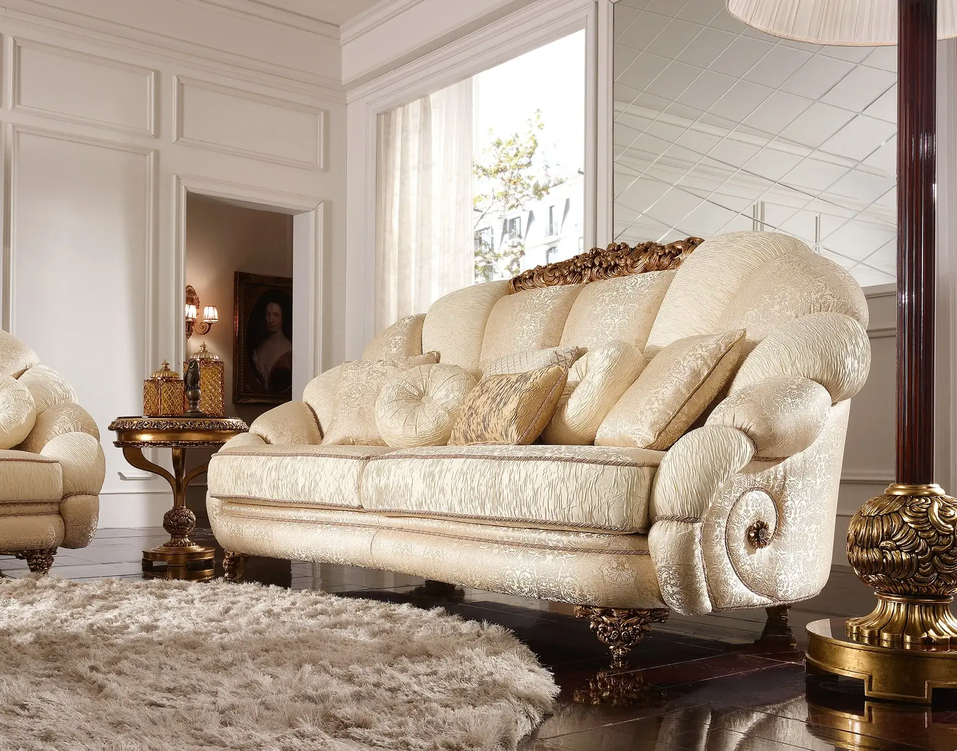 Royal Italian Upholstered Sofa | Configuration: 3-Seat