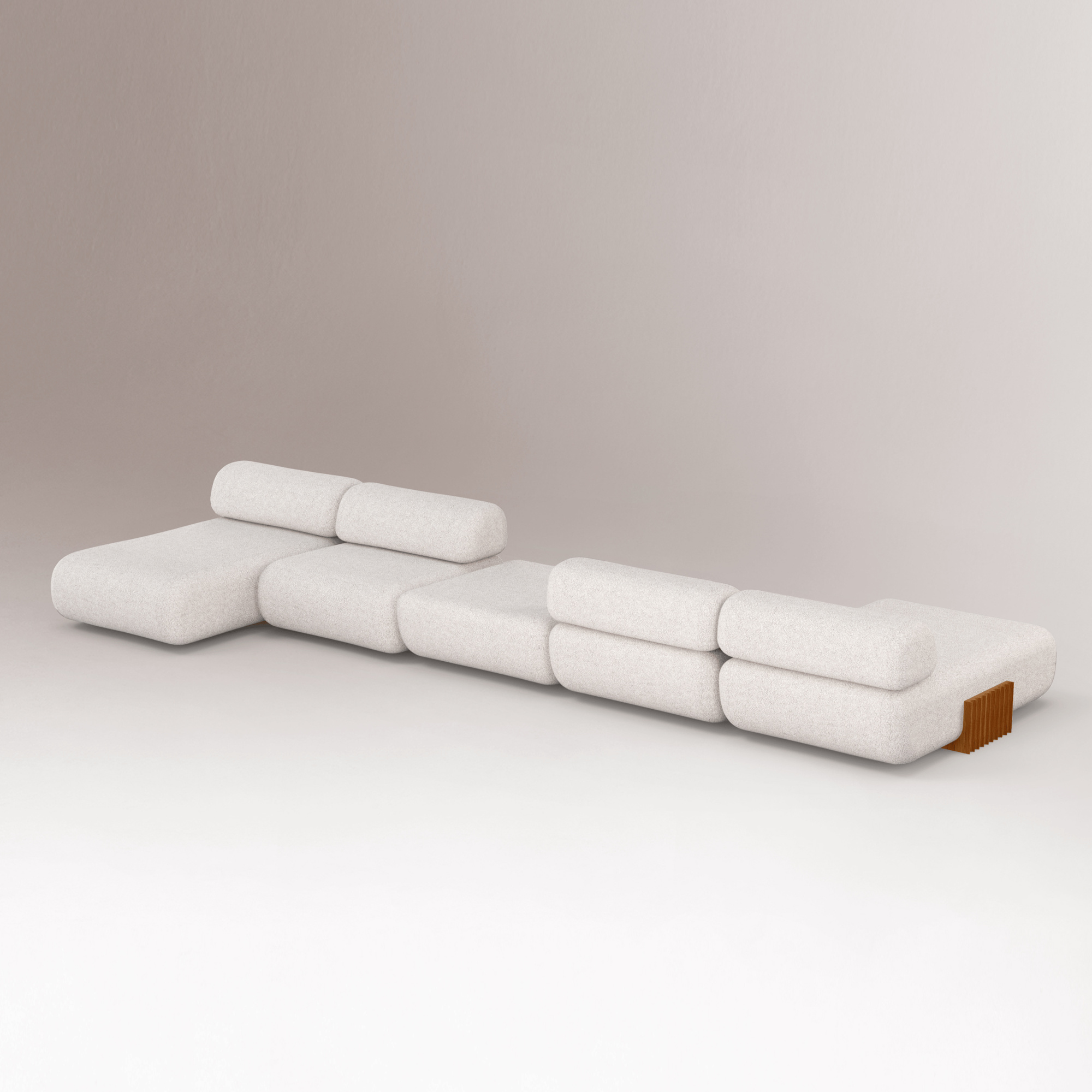 Carmel White Modular Sofa - 3