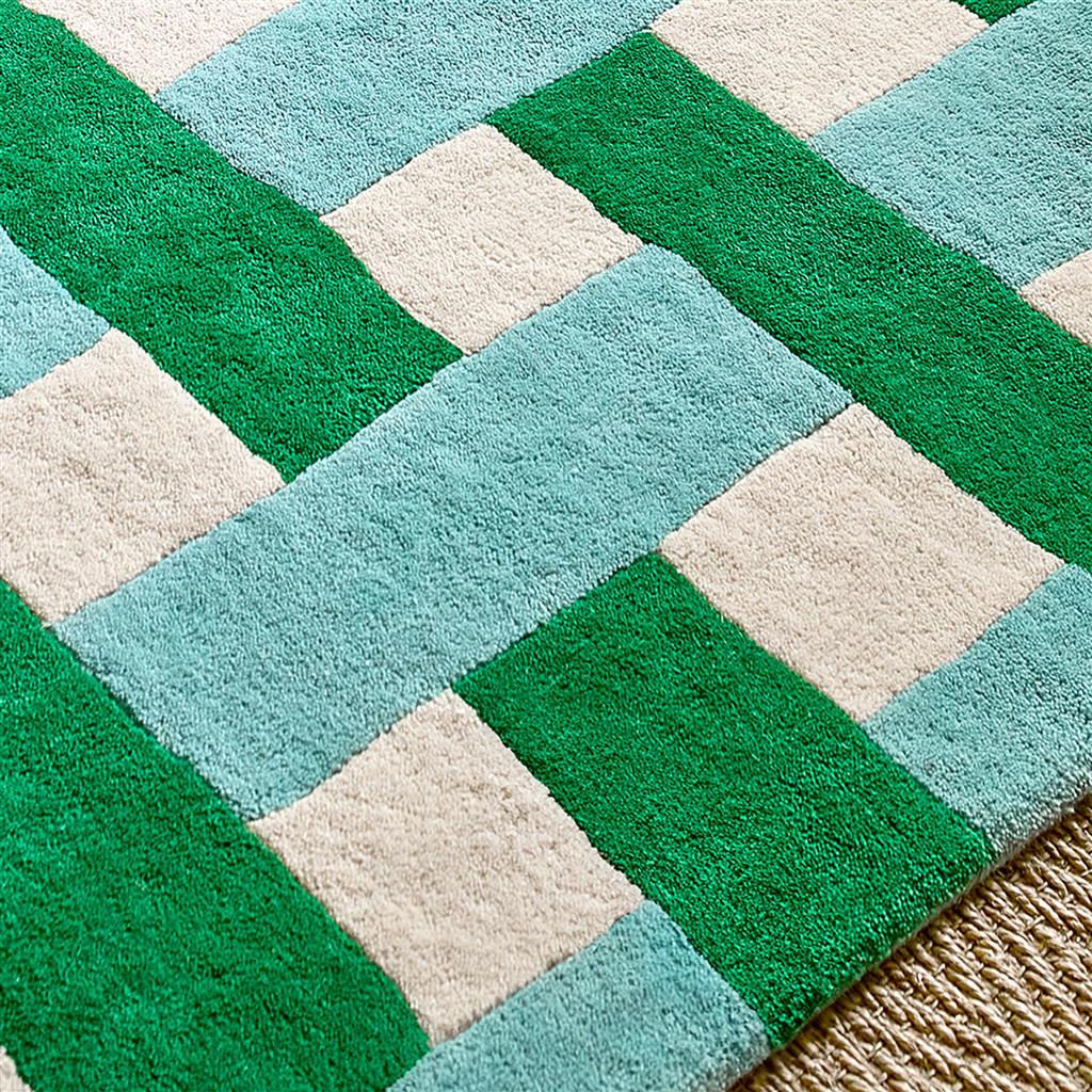 Woven Emerald/Aquamarine Rug | Size: 170 x 240 cm