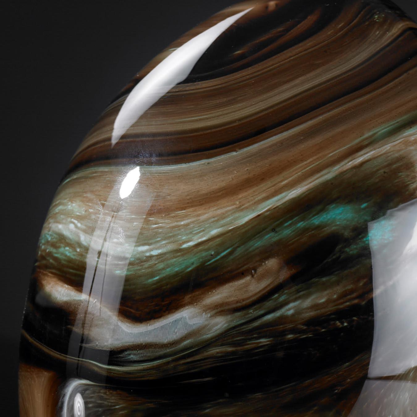 Brown Decorative Crystal Egg