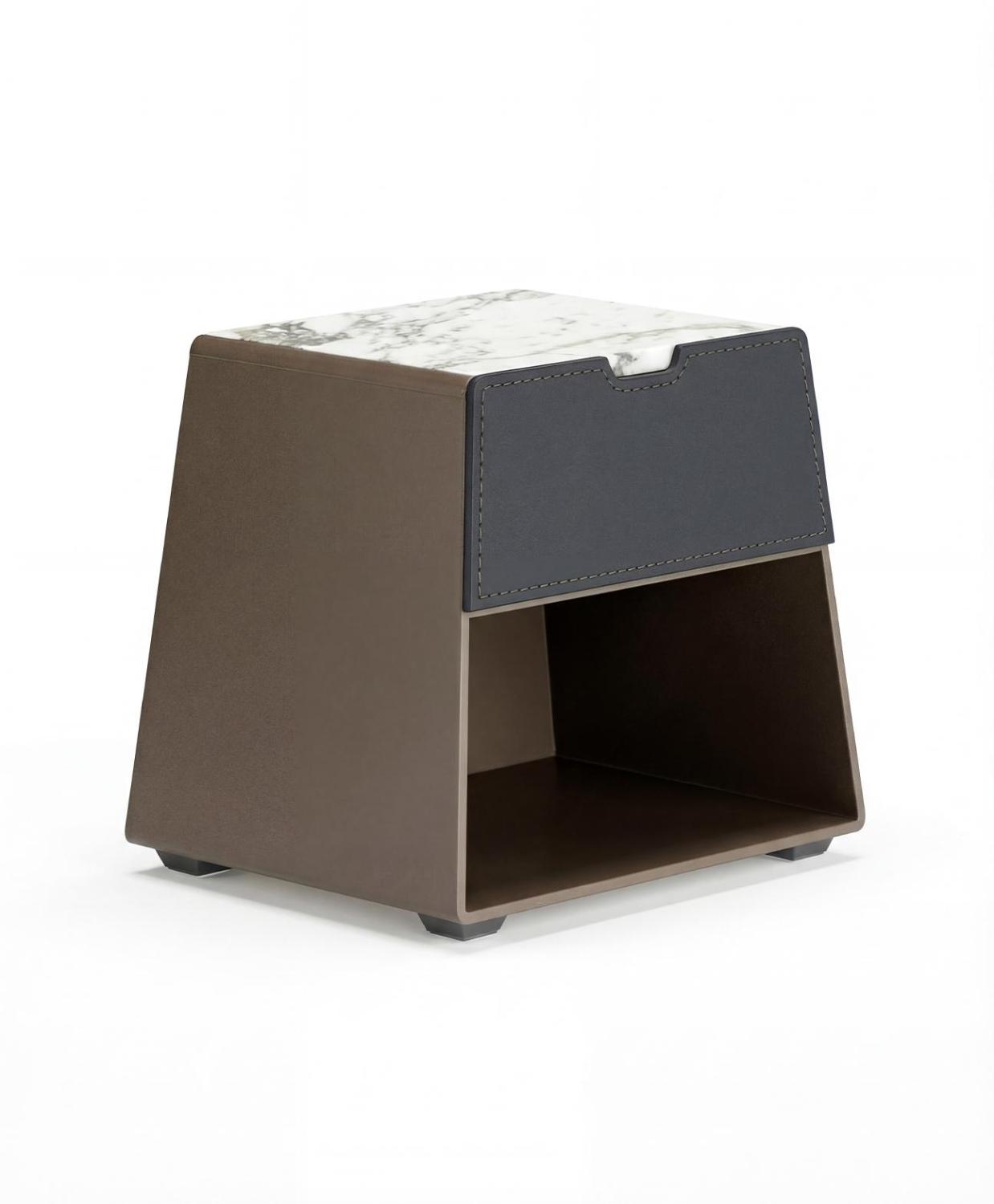 Mirzam Marble-Top Nightstand