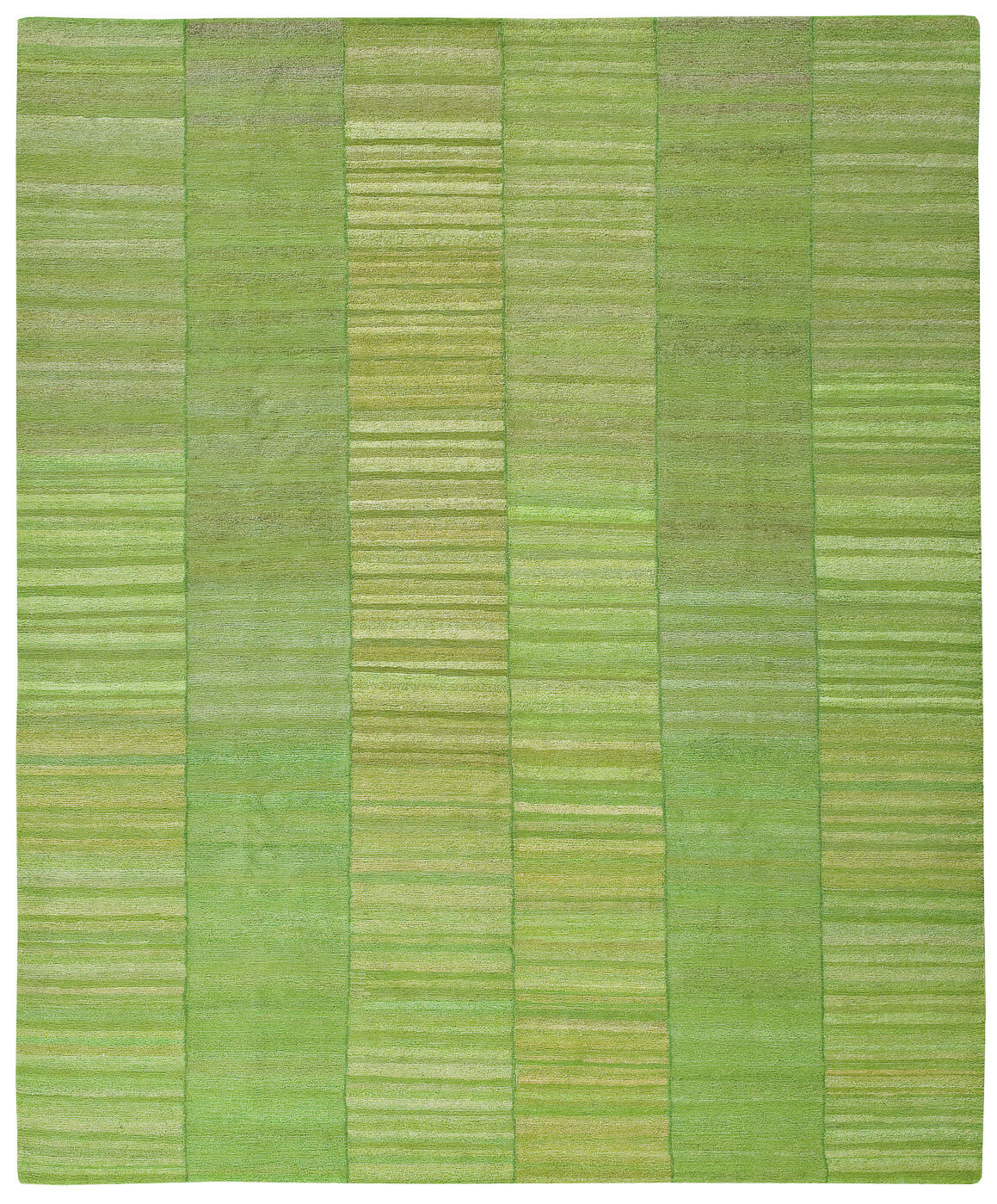 Wool Green Luxury Hand-woven Rug ☞ Size: 200 x 300 cm