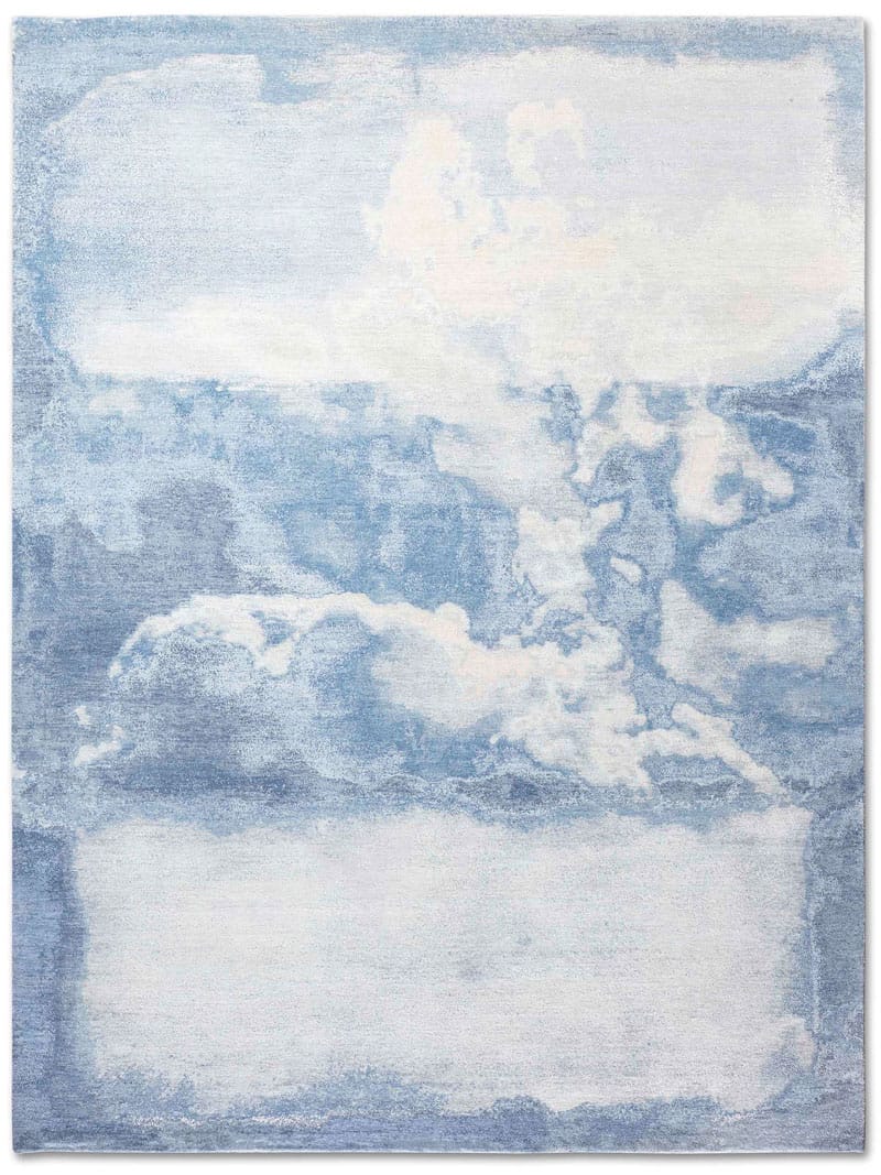 Clouds Blue Luxury Handwoven Rug | Size: 274 x 365 cm