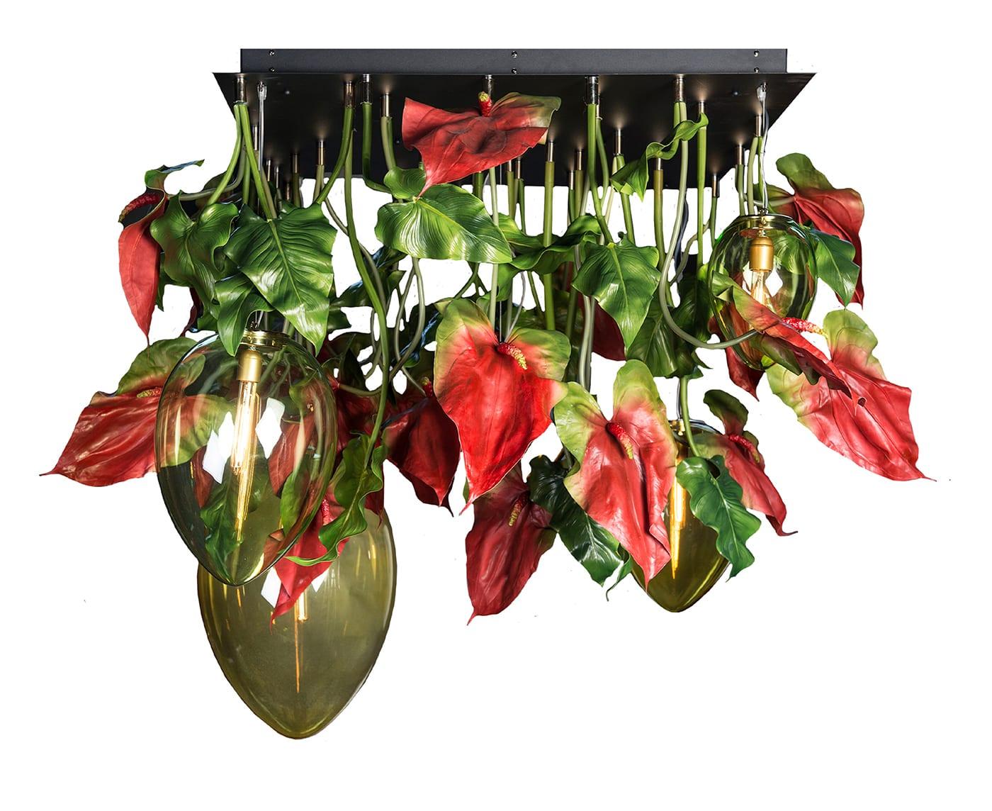 Anthurium Dark Statement Chandelier