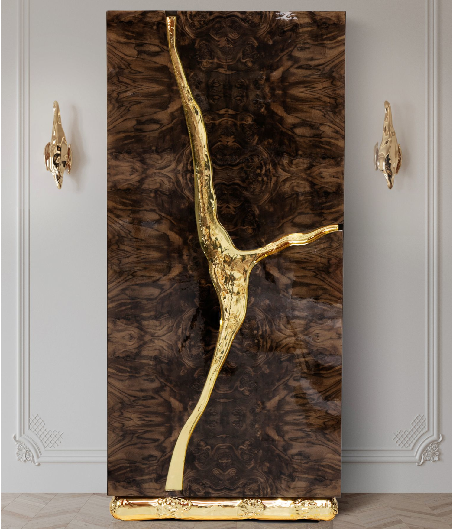 Fissure Ebony Designer Cabinet