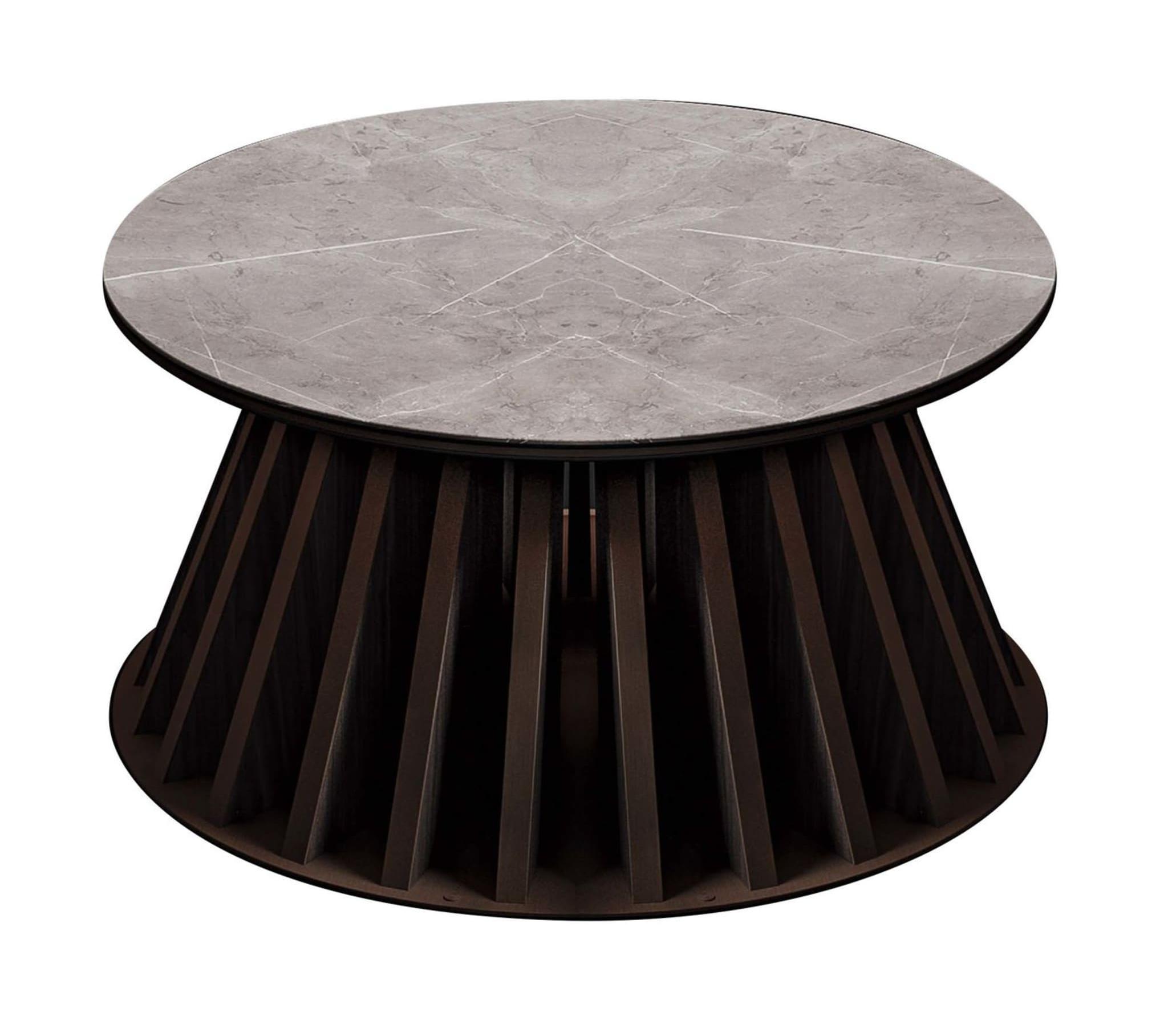 Coffee Table with Marble and Wood