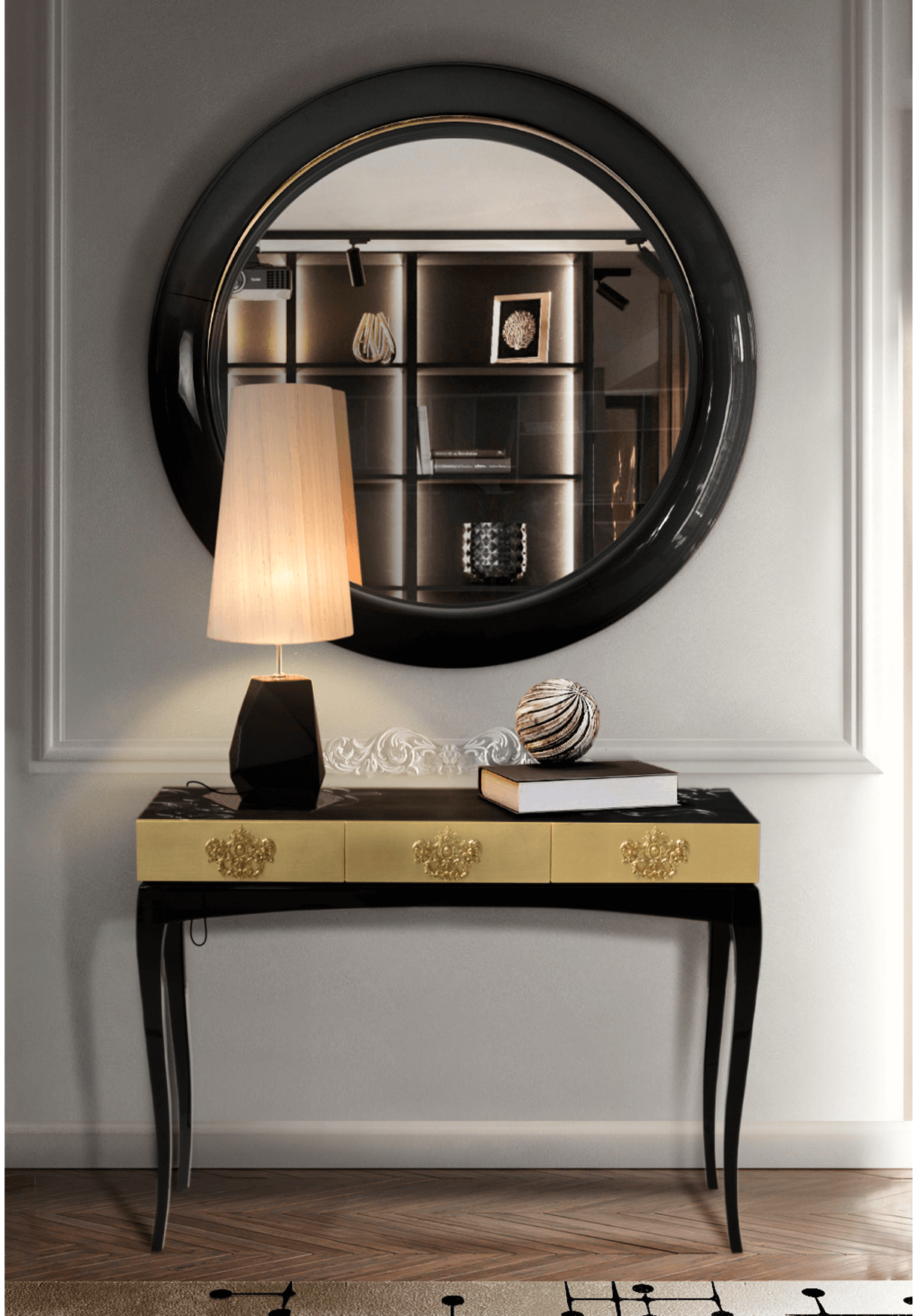 Cirque Round Reflection Mirror