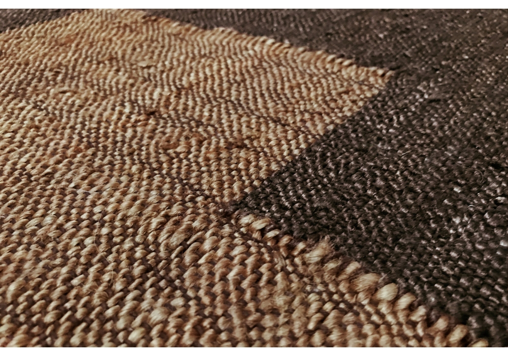 Oscillation Brown Jute Flatwoven Luxury Rug