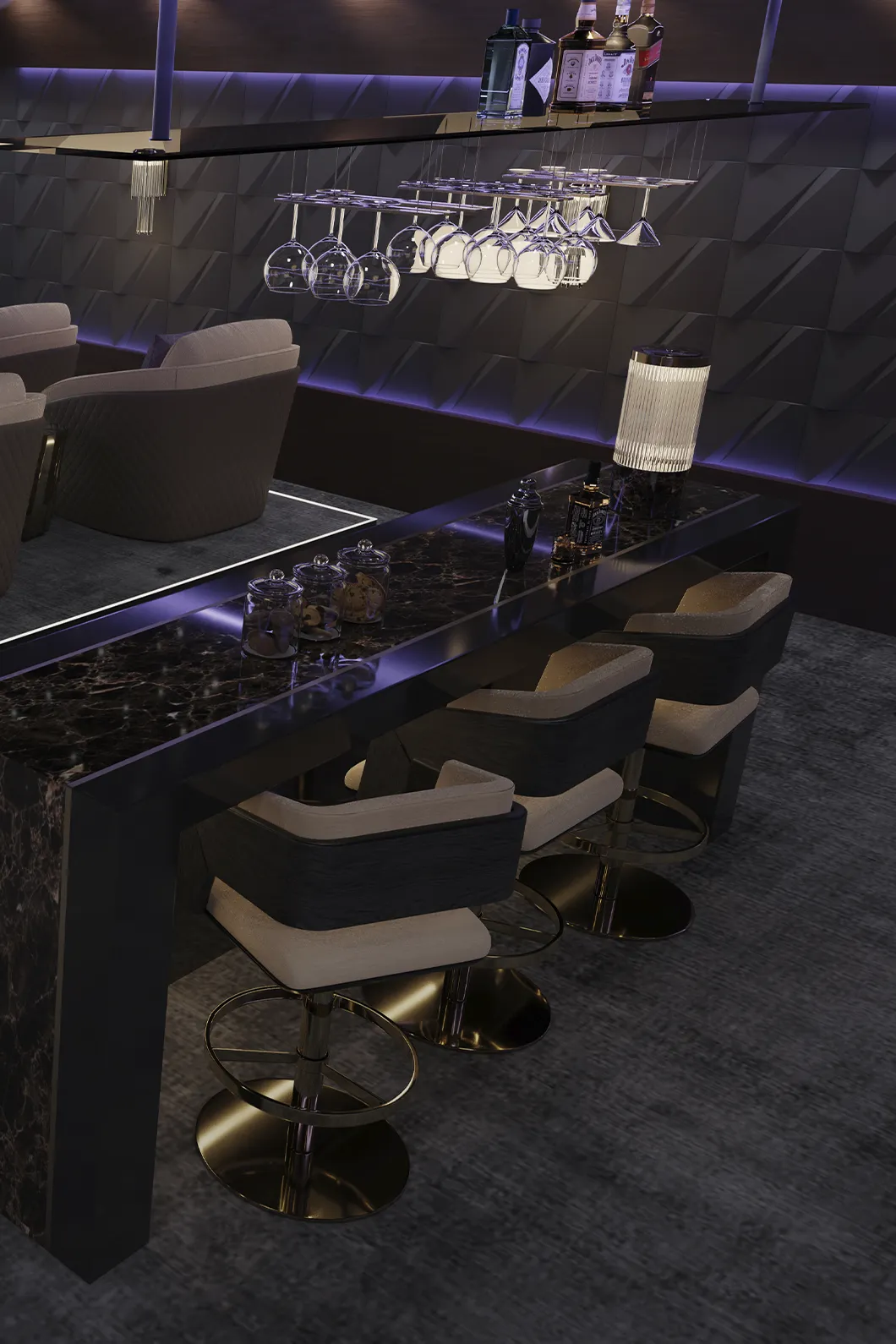 Diadem Swivel Bar Chair