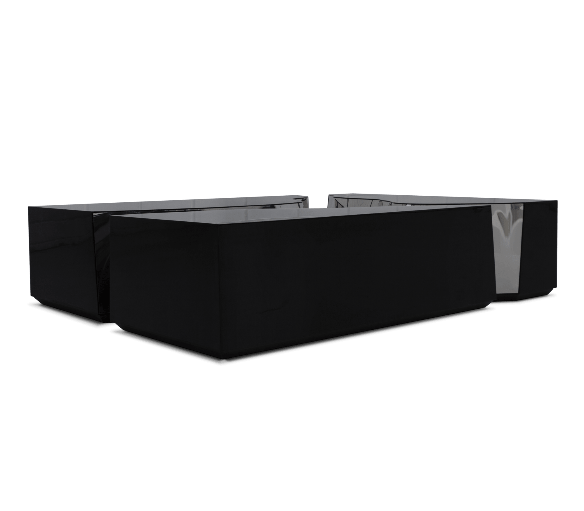 Black Silver Designer Center Table