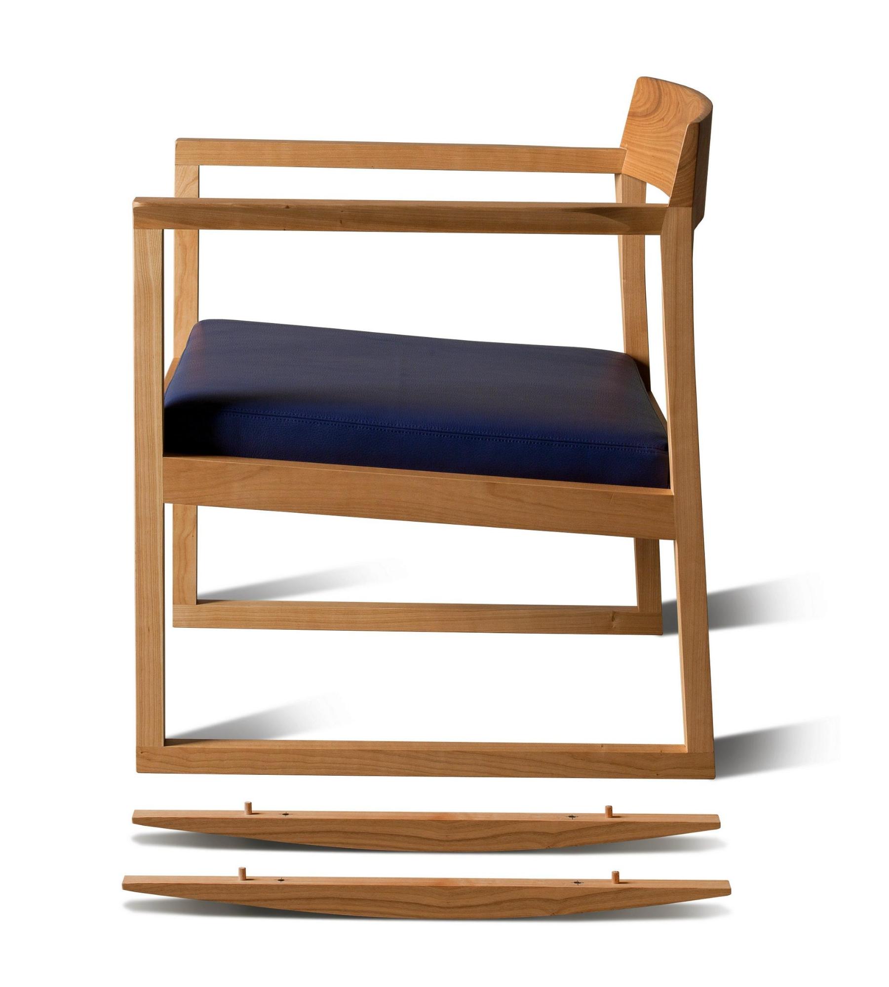 Burton Navy Blue Artisan Rocking Chair
