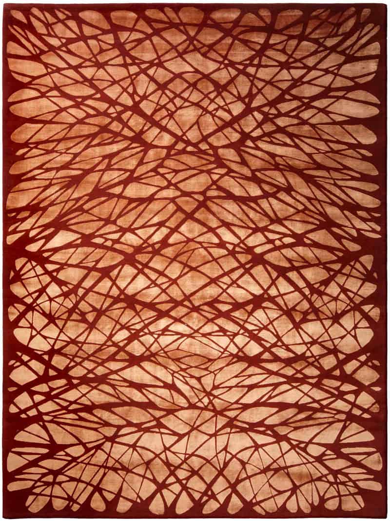 Dresden Orange Handwoven Luxury Rug