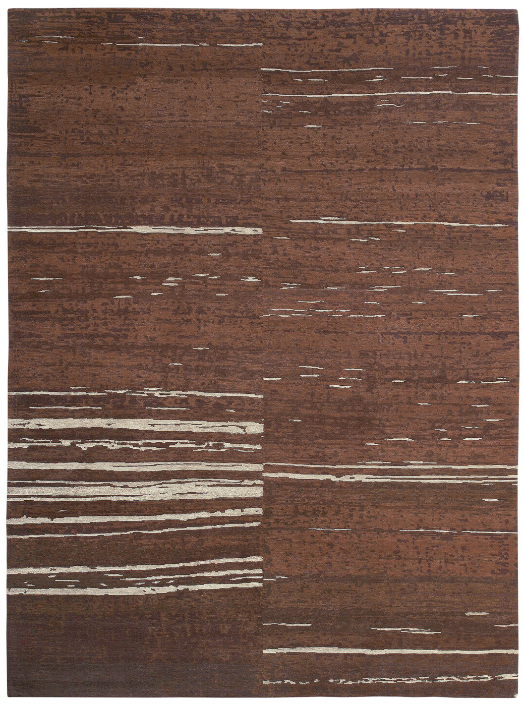 Wool Brown Luxury Hand-woven Rug ☞ Size: 250 x 300 cm