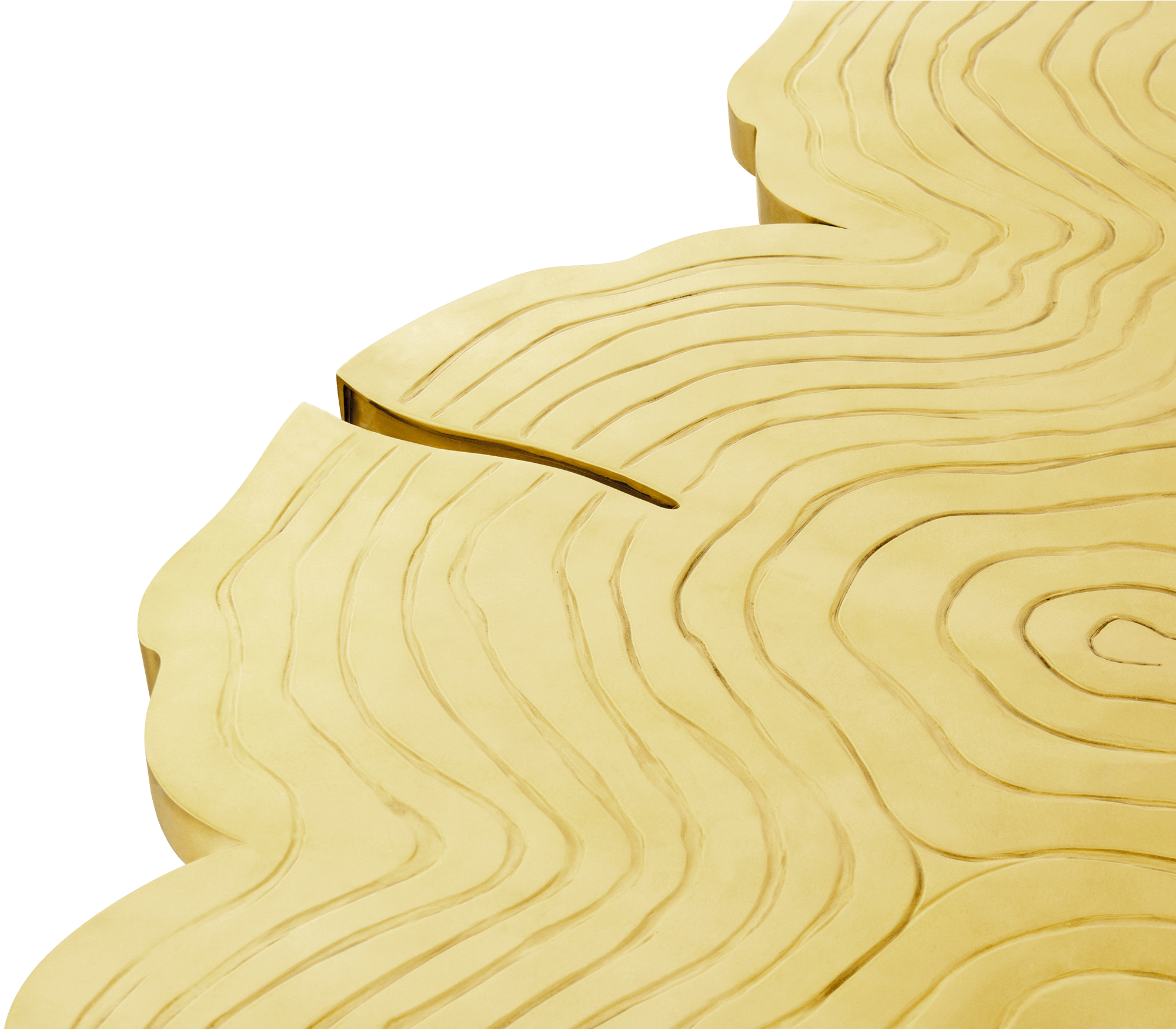 Round Gold Luxe Dining Table