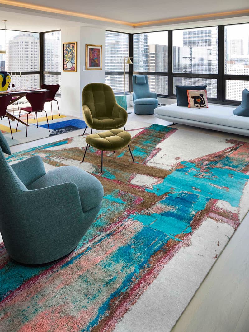 Portland Poetry Hand-Woven Exquisite Rug