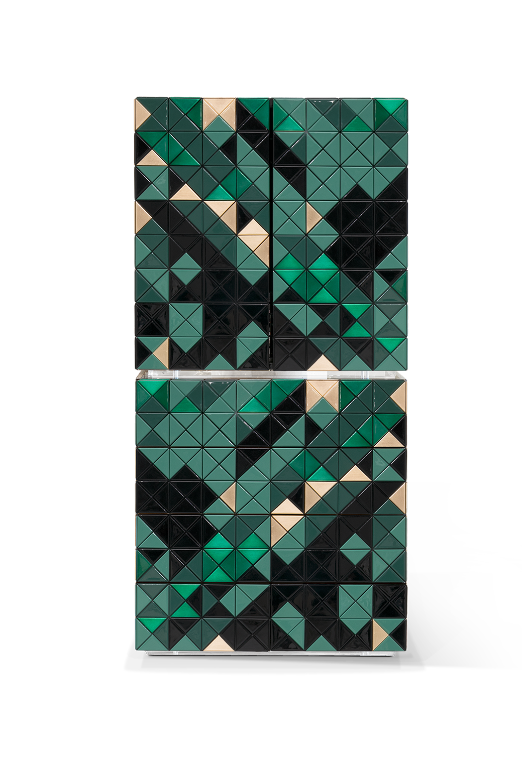 Mosaic II Green Designer Cabinet