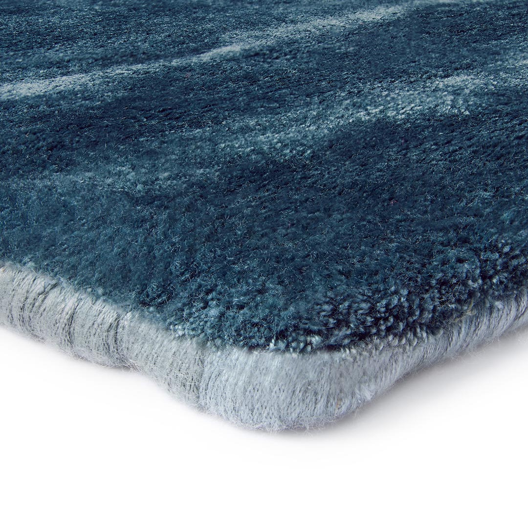 Luce Powder Blue Plain Rug