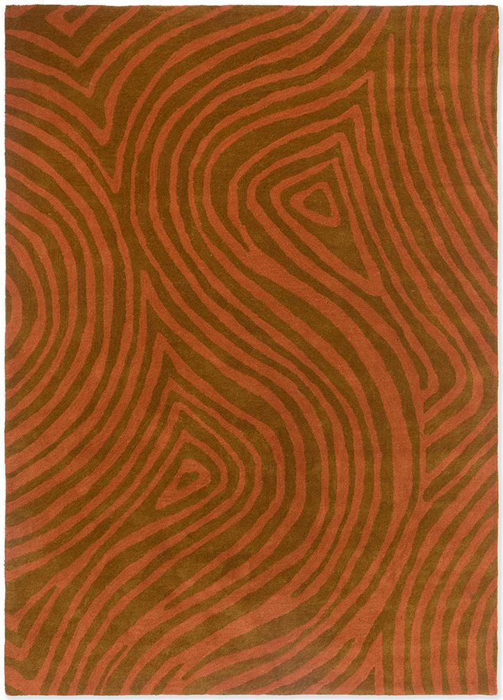 Groove Burnt Orange Rug | Size: 200 x 300 cm