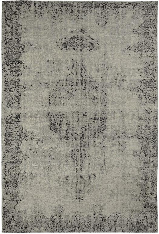 Dark Grey Jacquard Vintage Rug