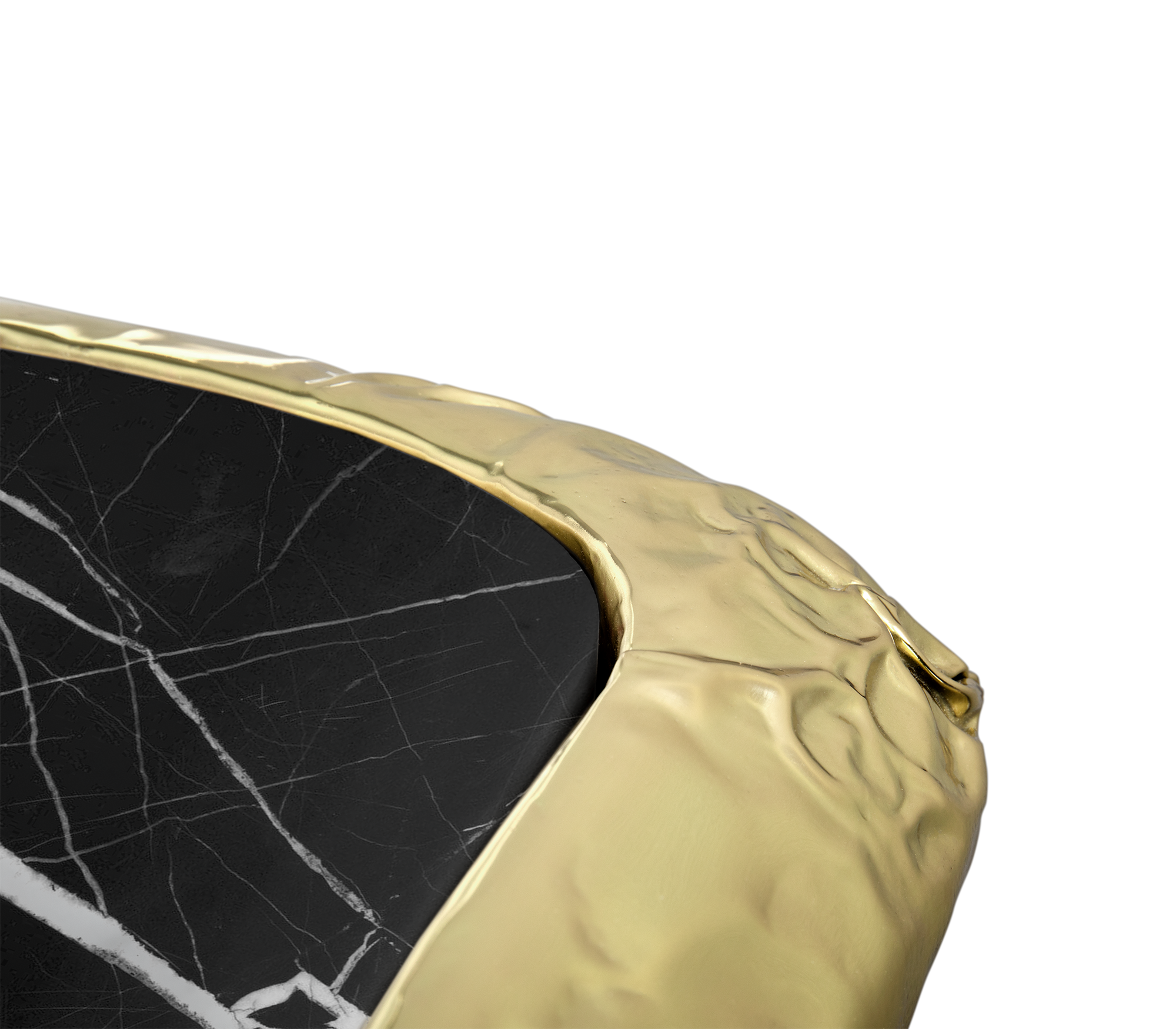 Megalith Nero Marquina Designer Side Table