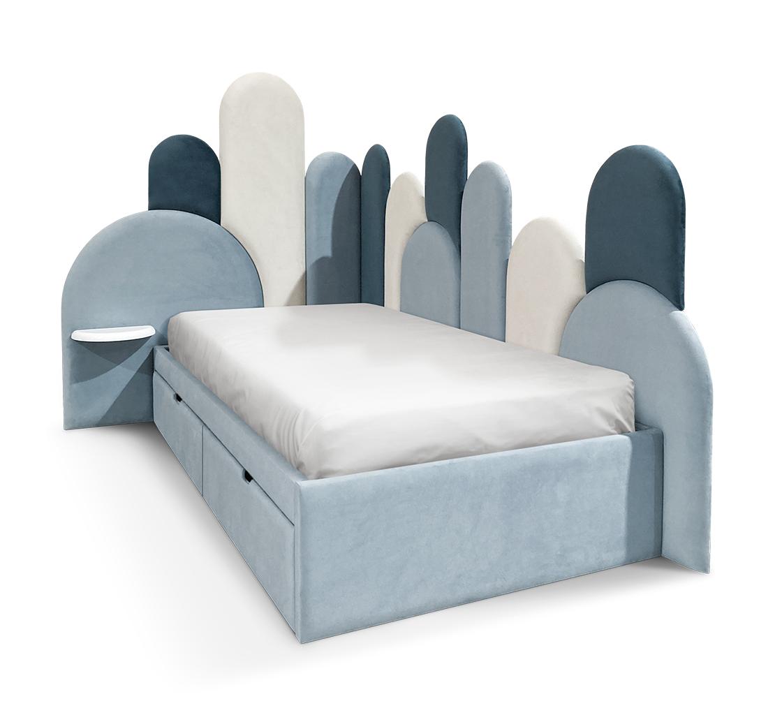 Cozy Haven Corner Soft Bed | Configuration: 2 Drawers | Mattress Size: 190 x 200 cm