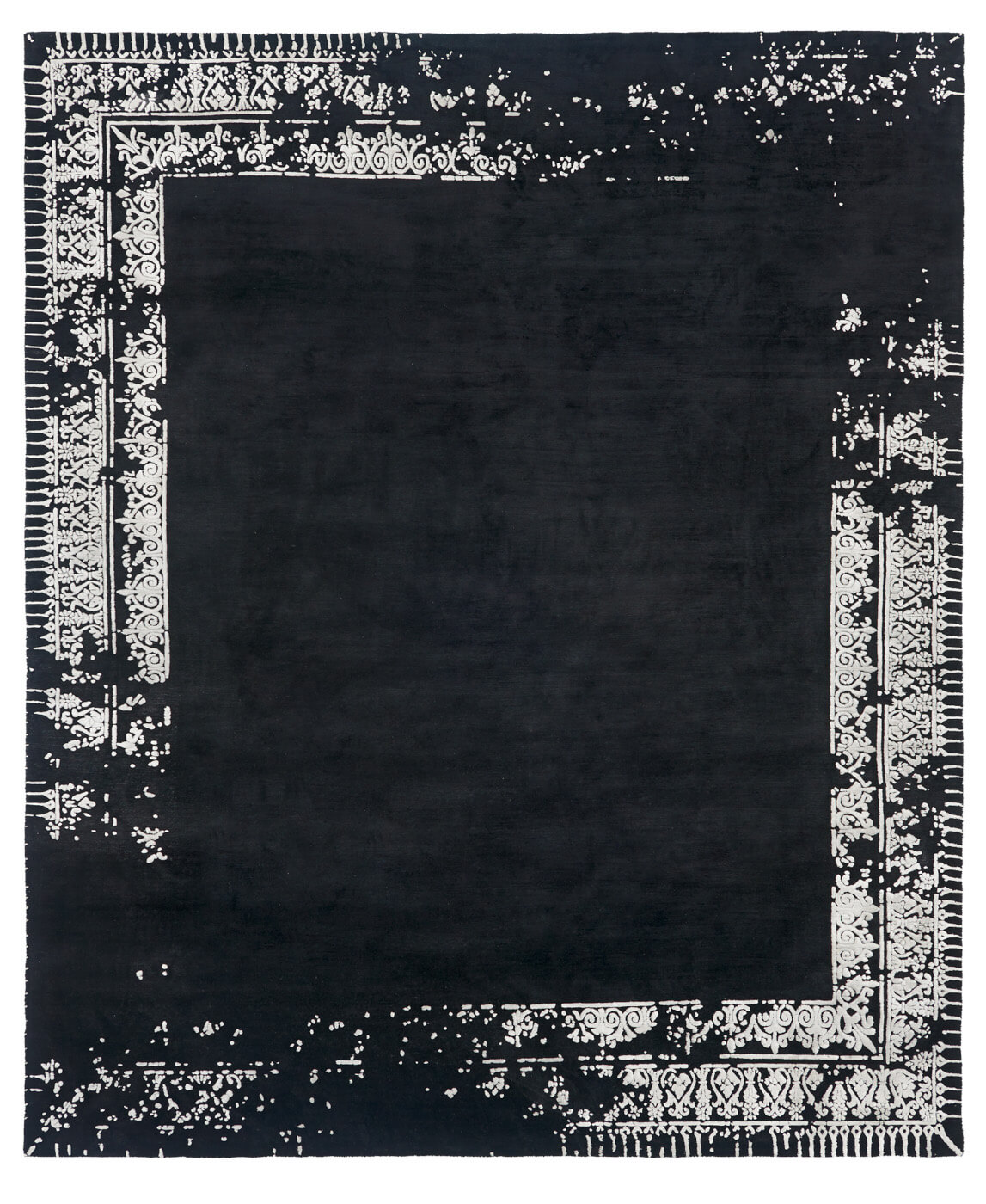 Ferrara Black & White Luxurious Rug