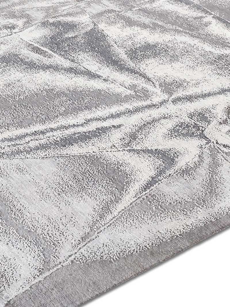 True Silver Handwoven Luxury Rug