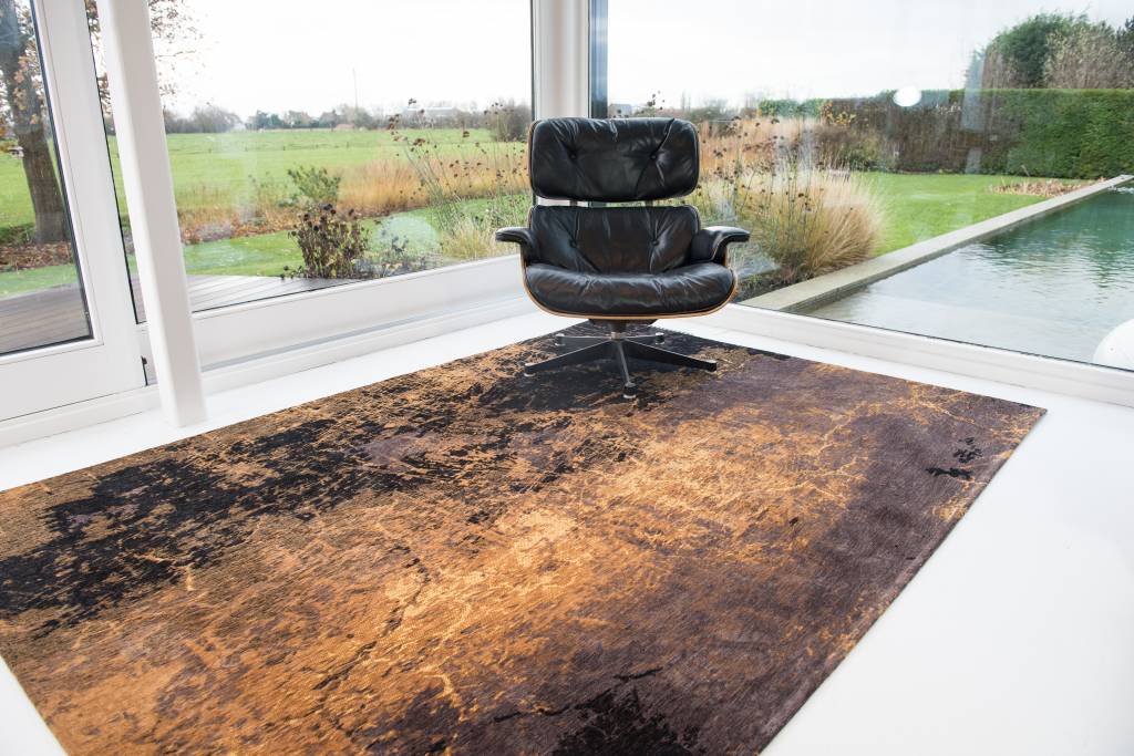 Abstract Belgian Brown Rug ☞ Size: 170 x 240 cm
