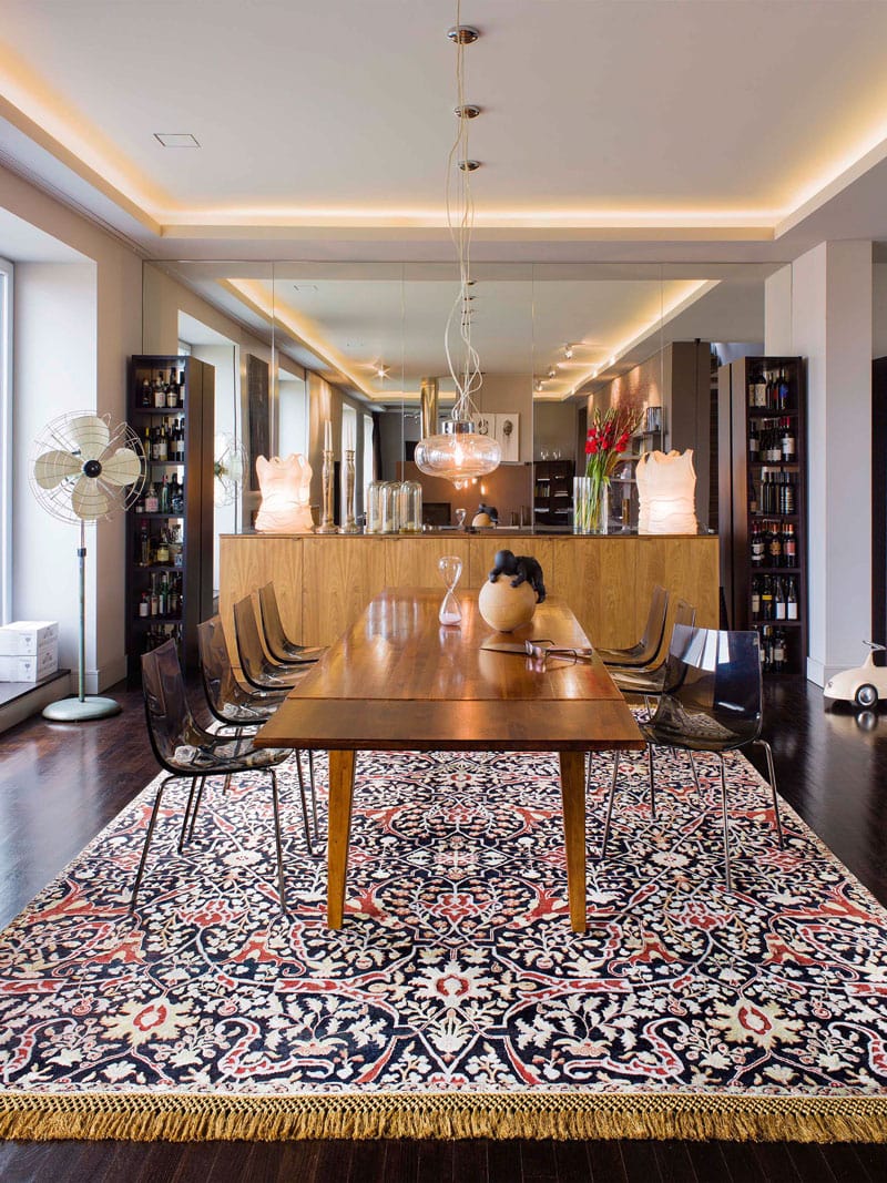 Teheran Blue Luxury Handwoven Rug