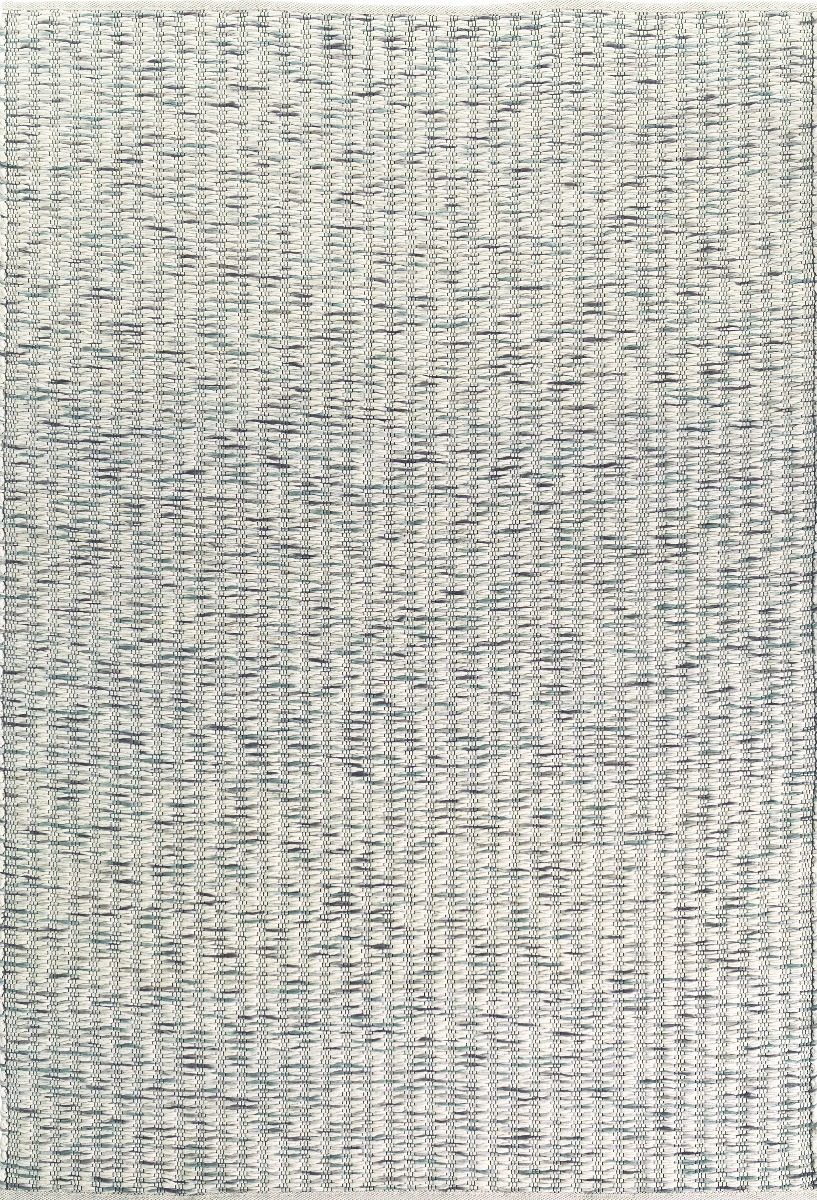 Flat Woven Wool Blue Rug
