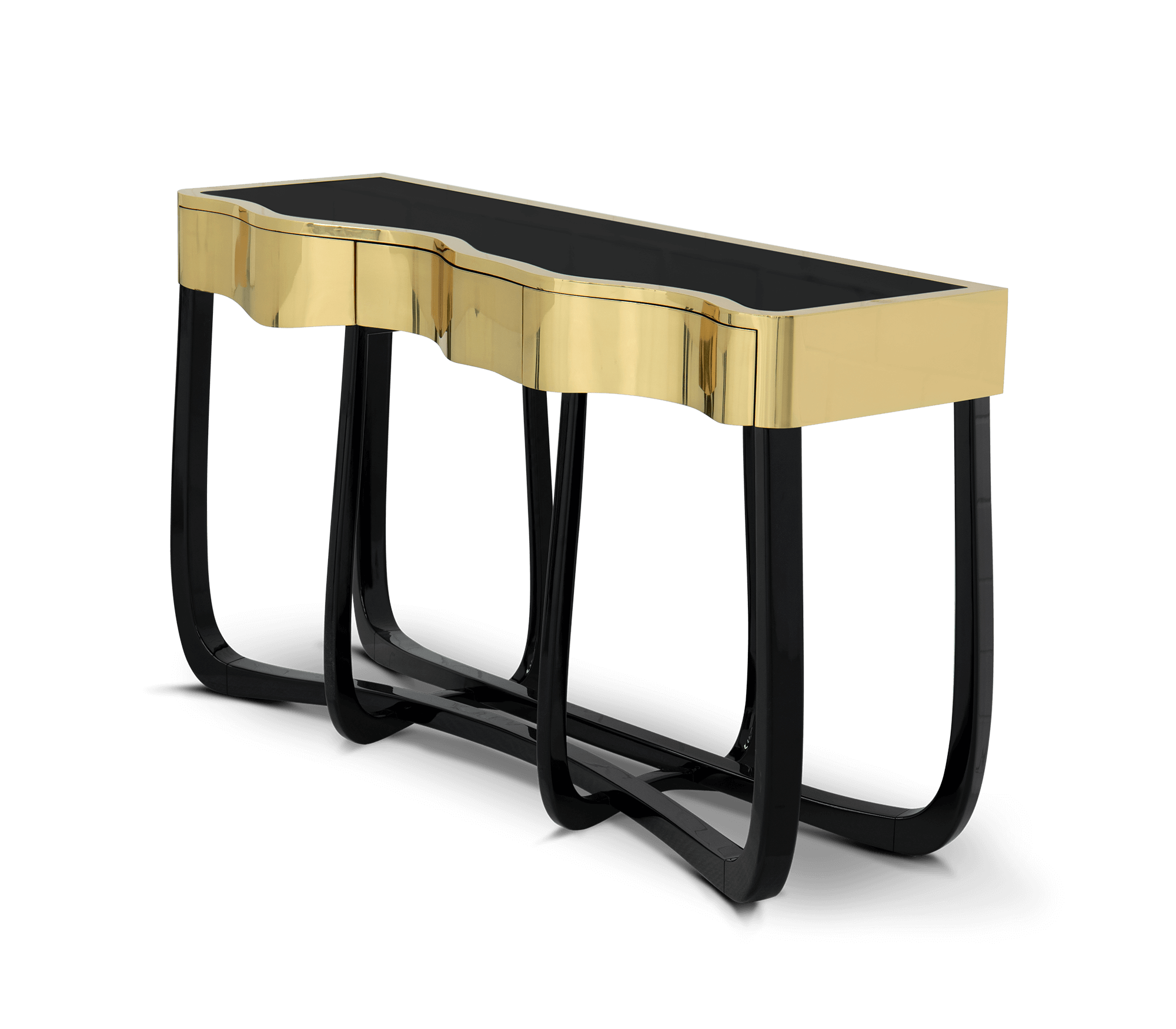 Serpentine Gold Luxe Console