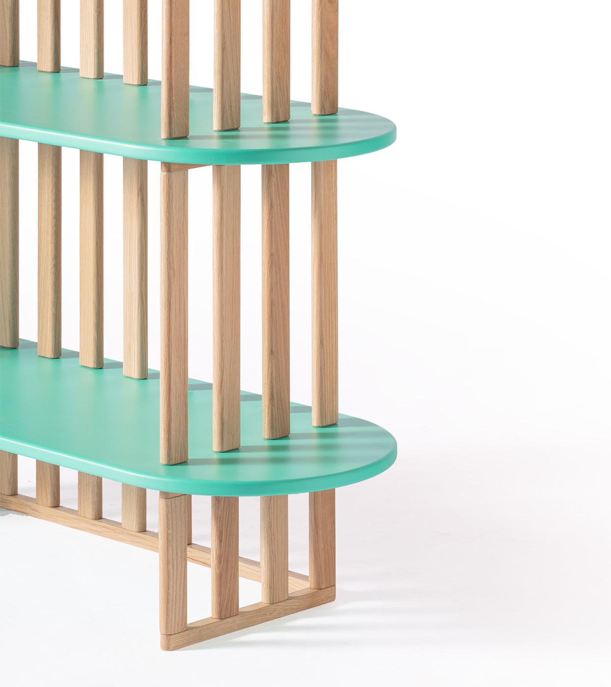 Green Four-Level Storage Unit