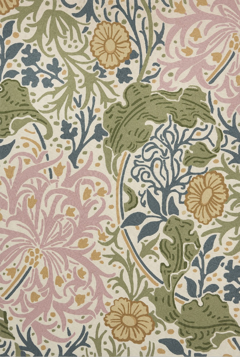 Floral Outdoor Handwoven Rug