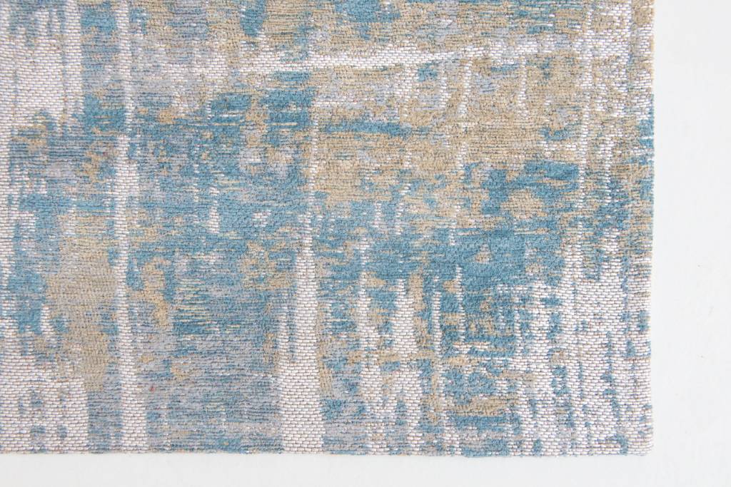Abstract Blue Flatwoven Belgian Rug ☞ Size: 80 x 150 cm