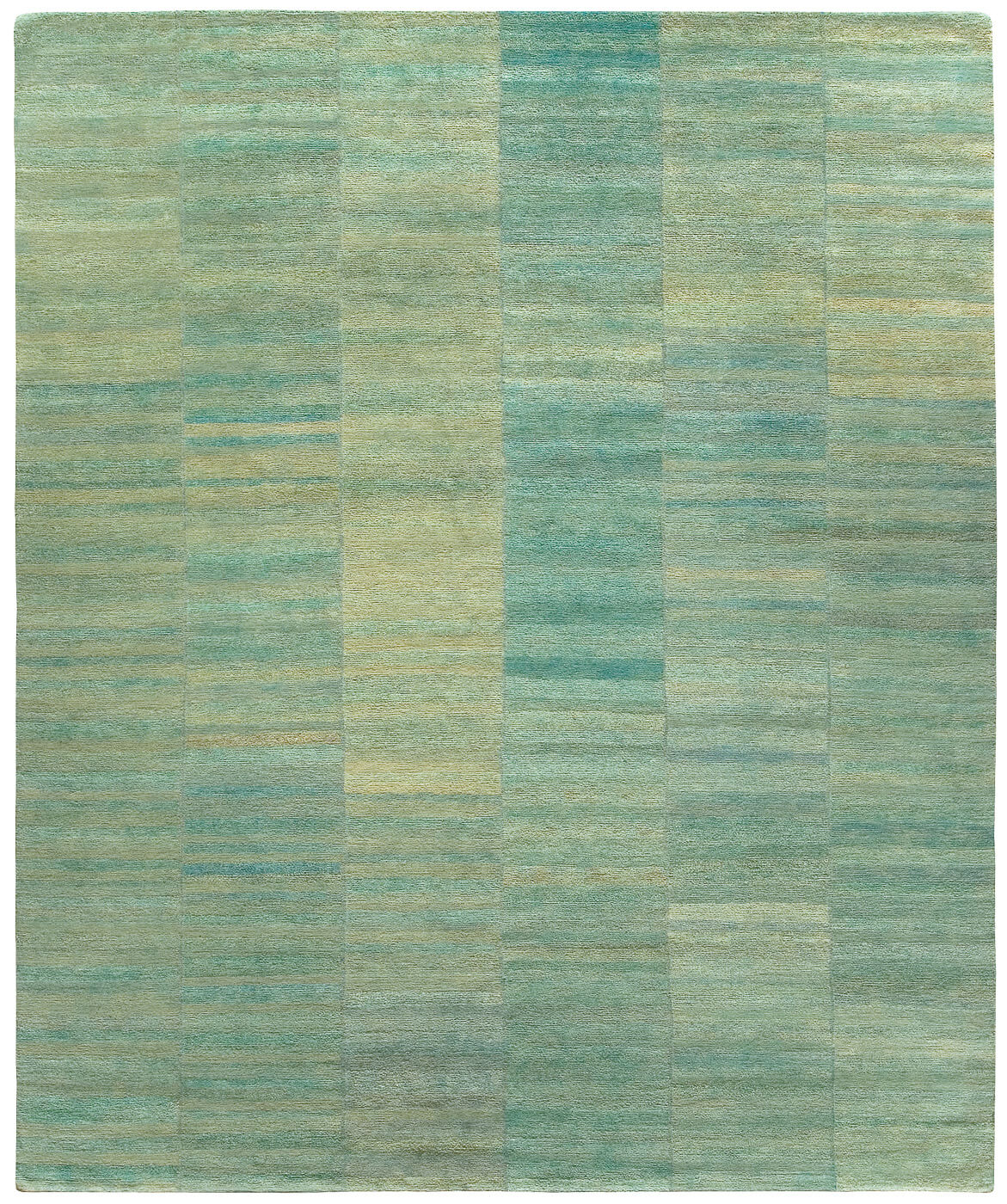 Wool Aqua Luxury Hand-woven Rug ☞ Size: 250 x 300 cm