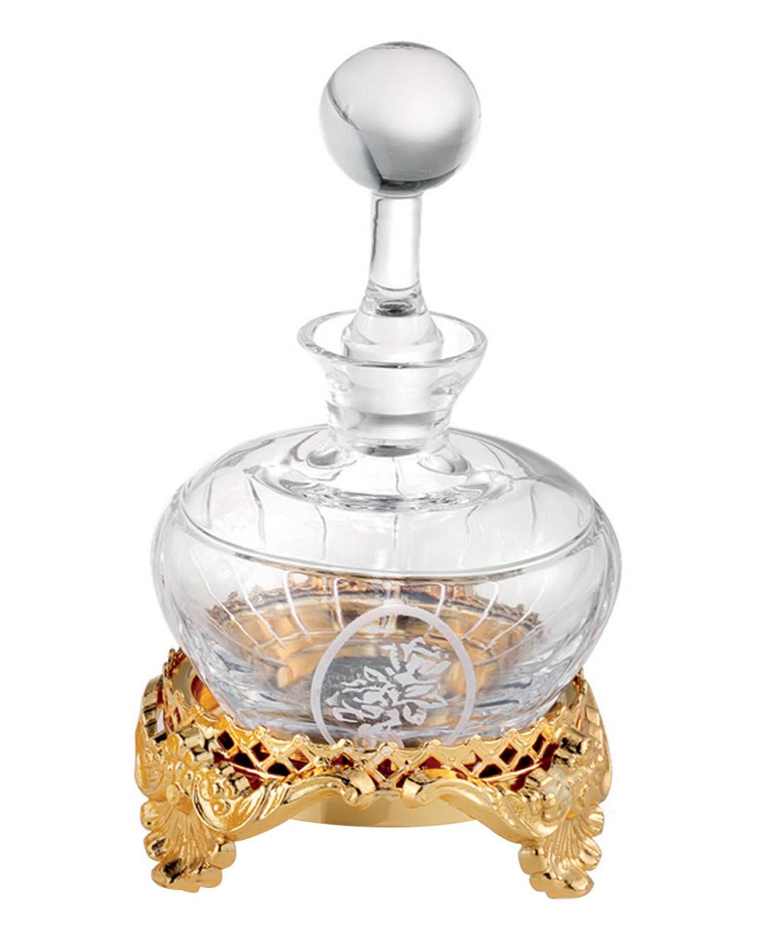 24K Gold Crystal Perfume Bottle