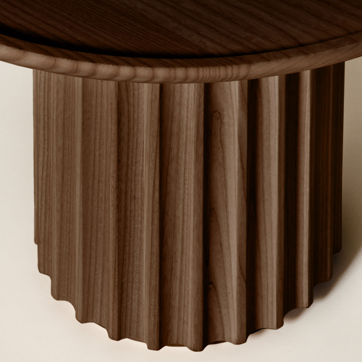 Capitello Brown Elegant Side Table