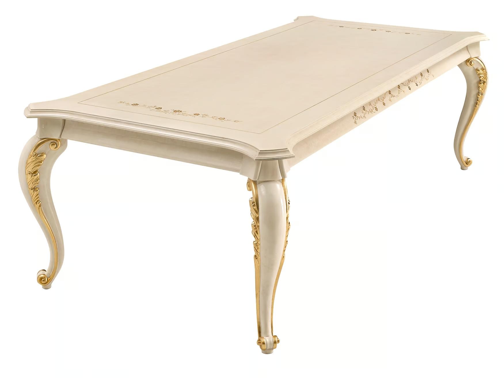 Classic Beige Dining Table | Dimensions: W 250 x D 120 x H 80 cm