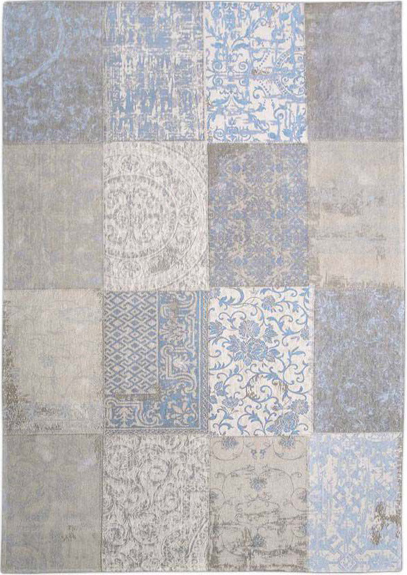 Vintage Patchwork Style Rug Gustavian