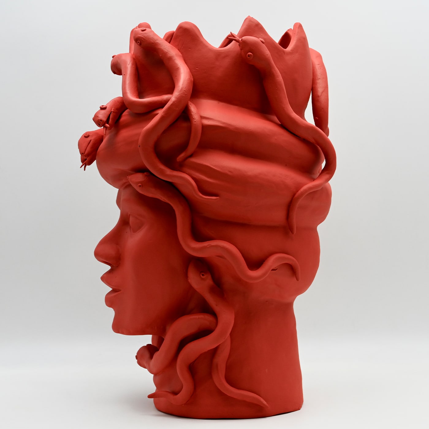 Red Moor's Head Italian Handmade Art Piece