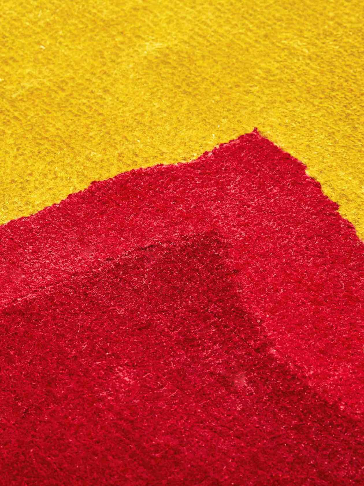 Shaped Designer Wool / Viscose Rug