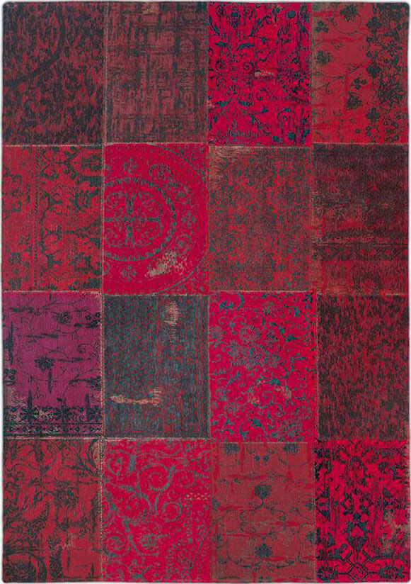 Patchwork Rug Multi Red | Size: 170 x 240 cm