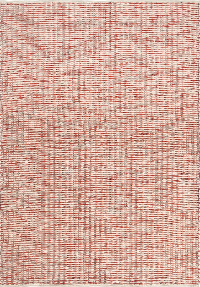 Flat Woven Wool Red Rug