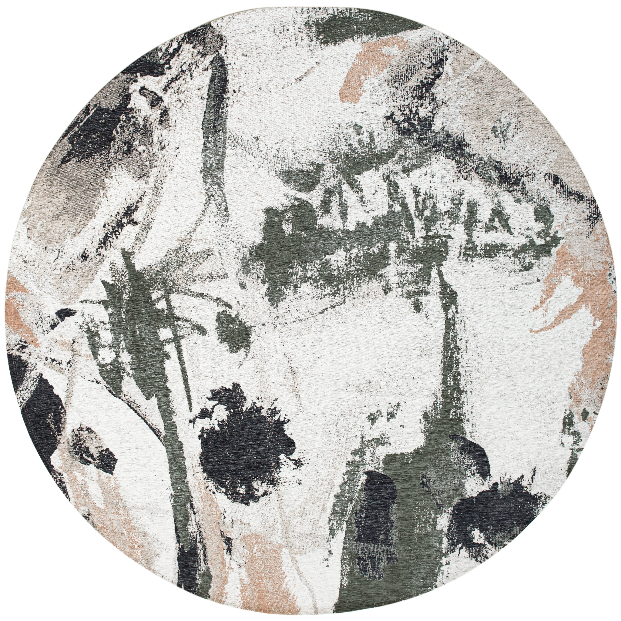 Warm Sand Natural Texture Round Rug | Size: Ø 240 cm