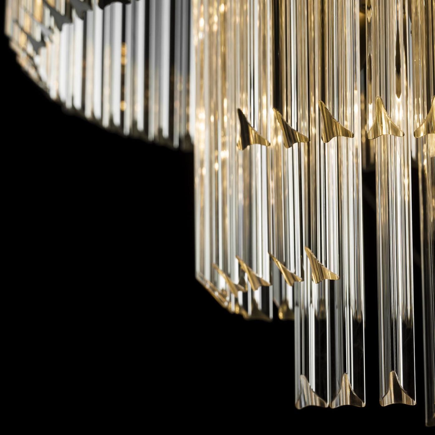 Modern Round Triedro Chandelier