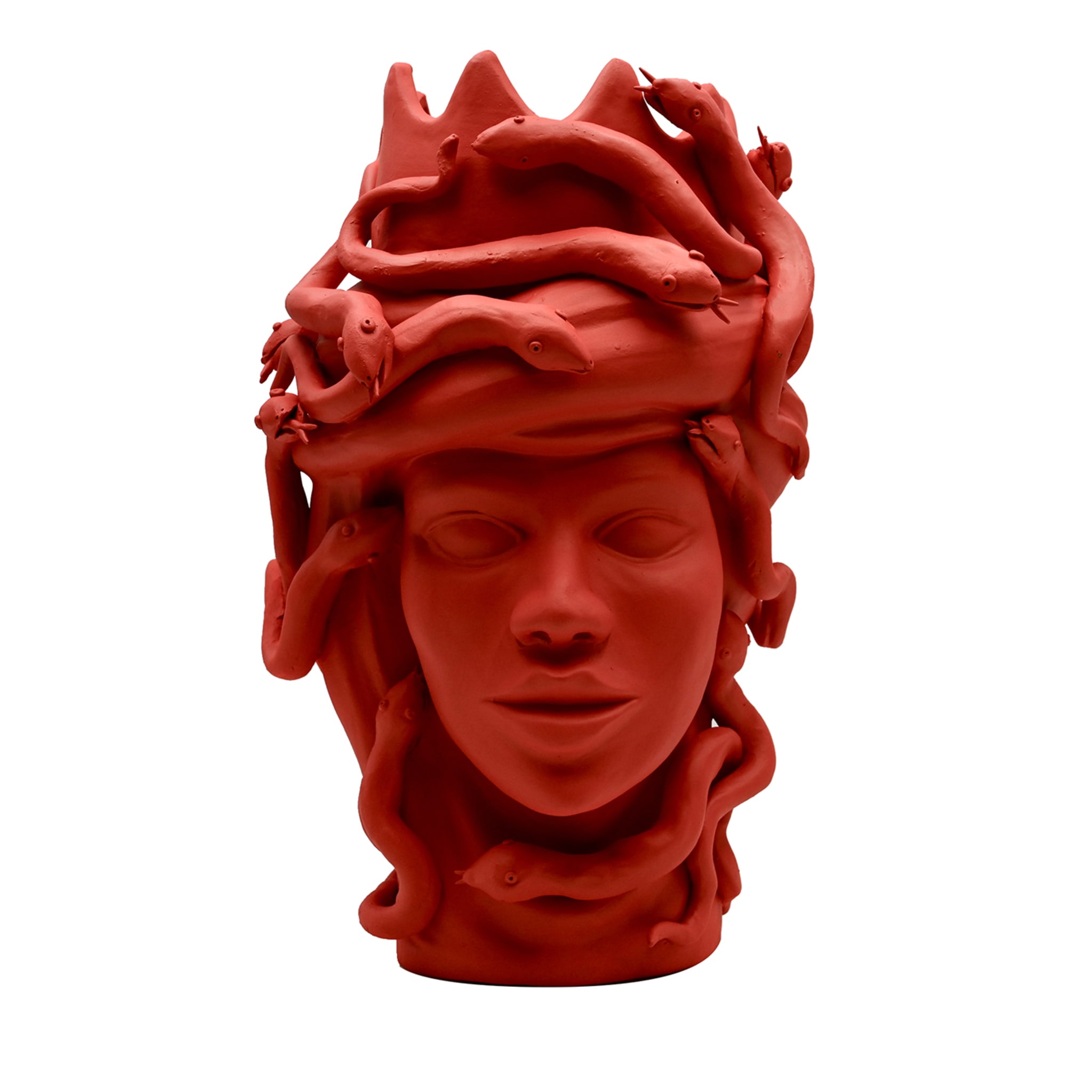 Red Moor's Head Italian Handmade Art Piece